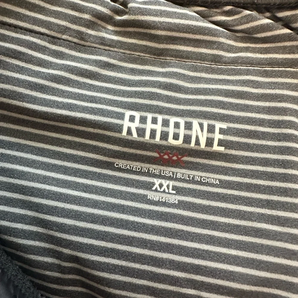 Rhone Men’s Mako Shorts Black/Asphalt Stripe (Size XXL)